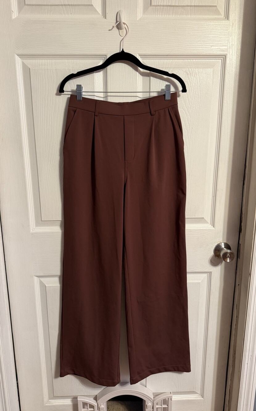 Halara Women's Chocolate Brown DayStretch High Waisted Pocket Work Pants
